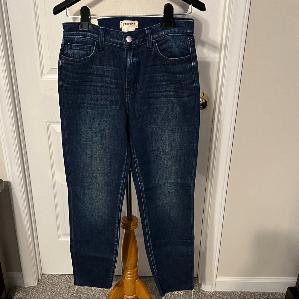 NWT L'AGENCE El Matador French Slim Fit Dark Denim Jeans